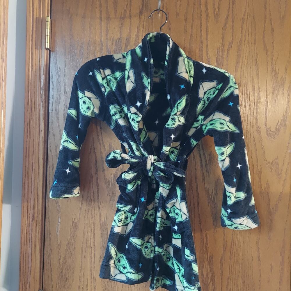 Baby Yoda Robe Bathrobe Pajamas Cover Boy Star Wars Mandalorian